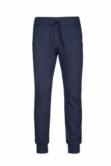 Pantalone fit in felpa french terry  - 18 - Blu