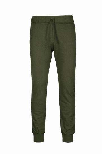 Pantalone fit in felpa french terry  - 23 - Militare