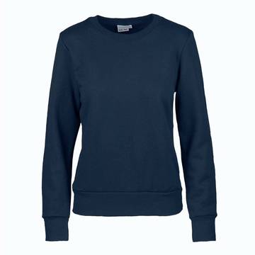 Felpa French Terry donna girocollo - 18 - Blu