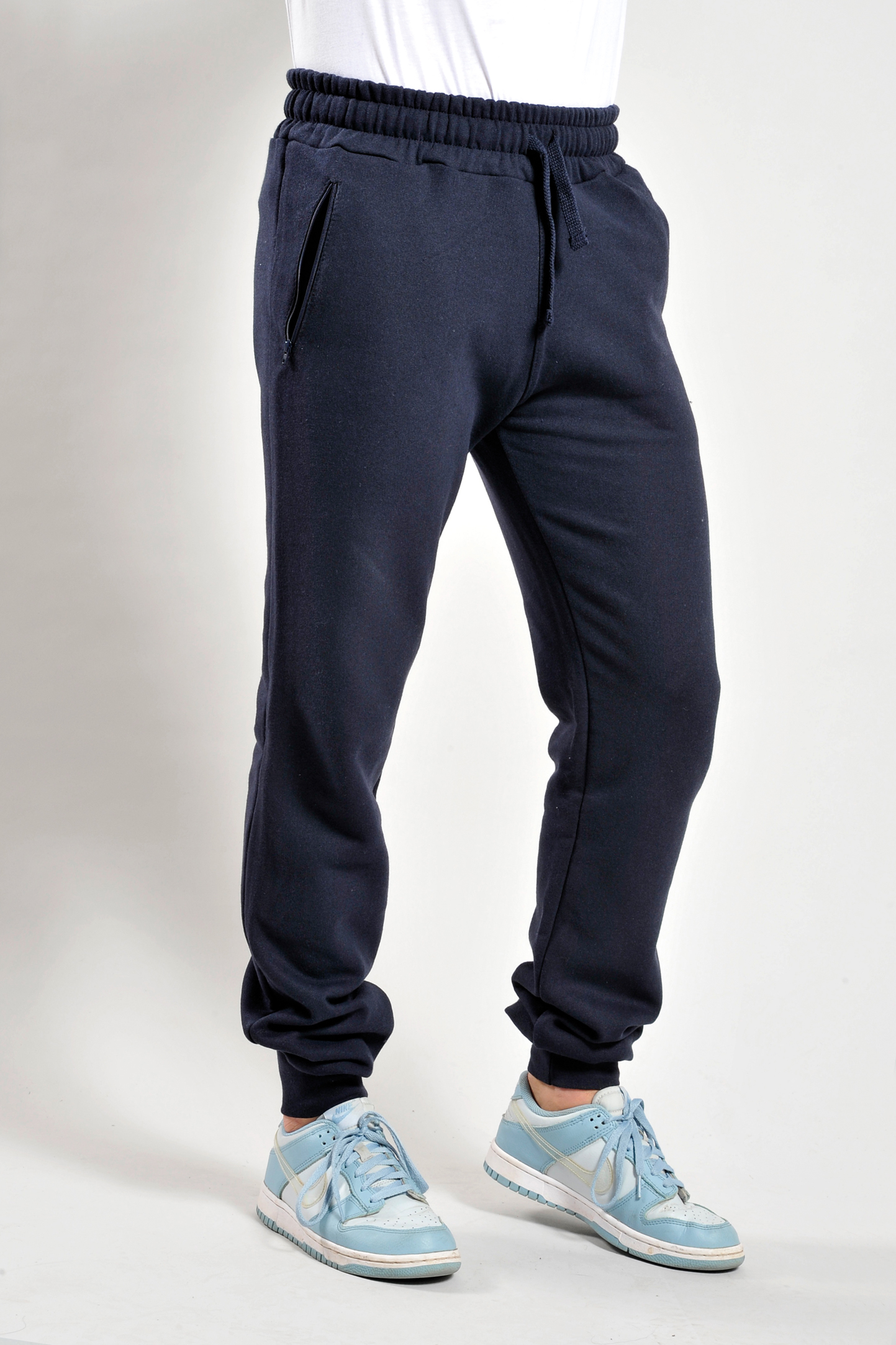 Pantalone Fit Felpato 70/30% Cot/Pol 280 gr/m2 Nero S