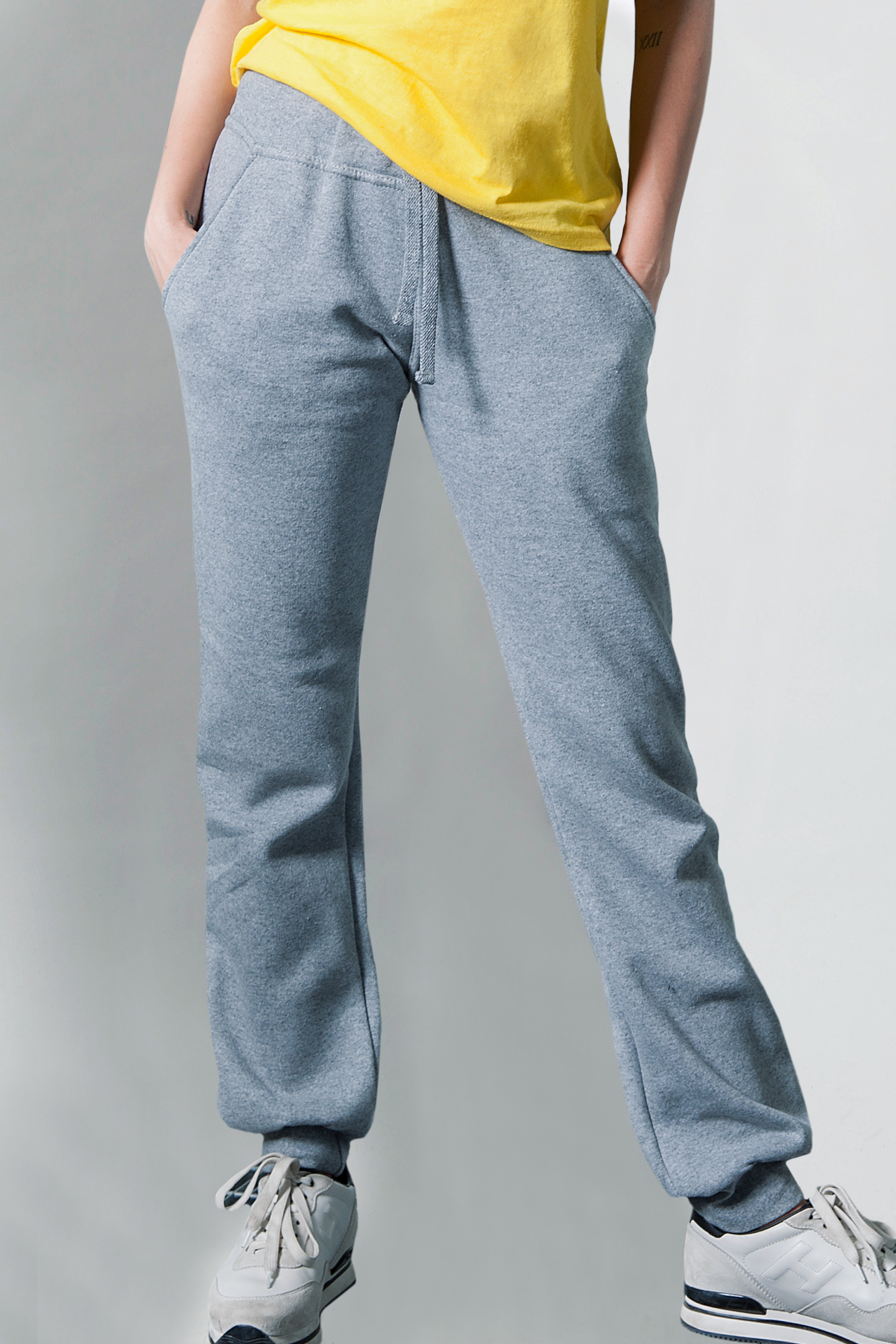 Pantalone Felpato Donna 70/30% Cot/Pol 280 gr/m2 Nero S