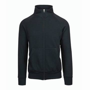 Felpa Ecosostenibile Jacket zip lunga - 12E - Nero