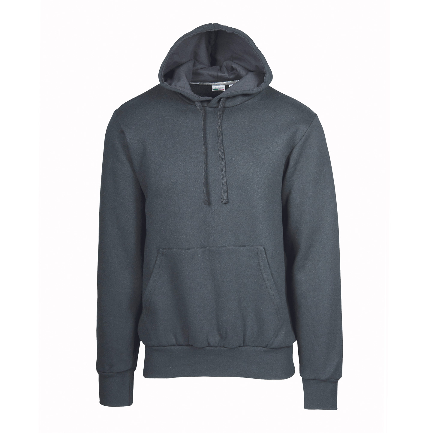 Felpa ECO Capp. Unisex 50/50% Cot/Pol Ric. 280gr/m Nero ECO XS - 22E - Piombo ECO