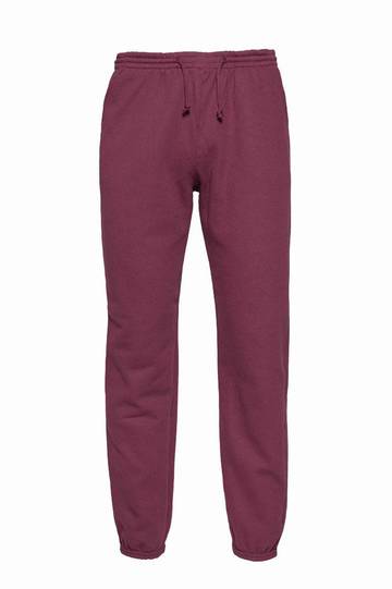 Pantalone in felpa fondo con elastico - 48 - Bordeaux Sport