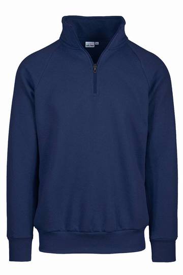 Felpa french terry collo zip