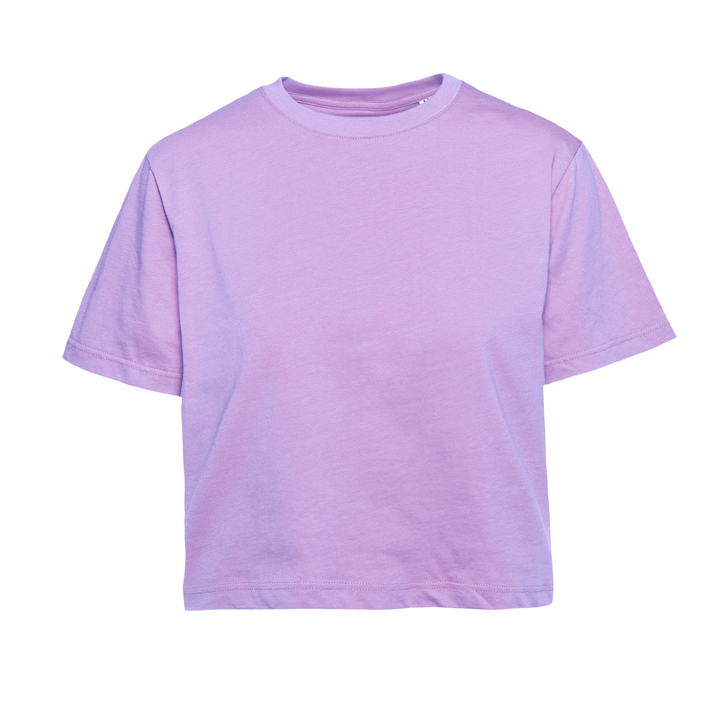 T-Shirt Corta Donna G/C M/C 100% Cot. 140 gr/m2 Grigio Melange Light XS - Lilla XS