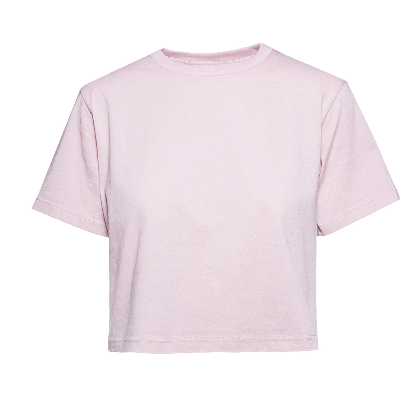 T-Shirt Corta Donna G/C M/C 100% Cot. 140 gr/m2 Grigio Melange Light XS - Pink XS