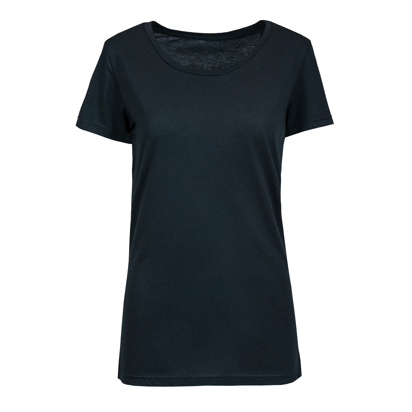 Maglia Donna Modal C/T M/C 50/50% Cot/Mod 110 gr/m Nero S - 12 - Nero