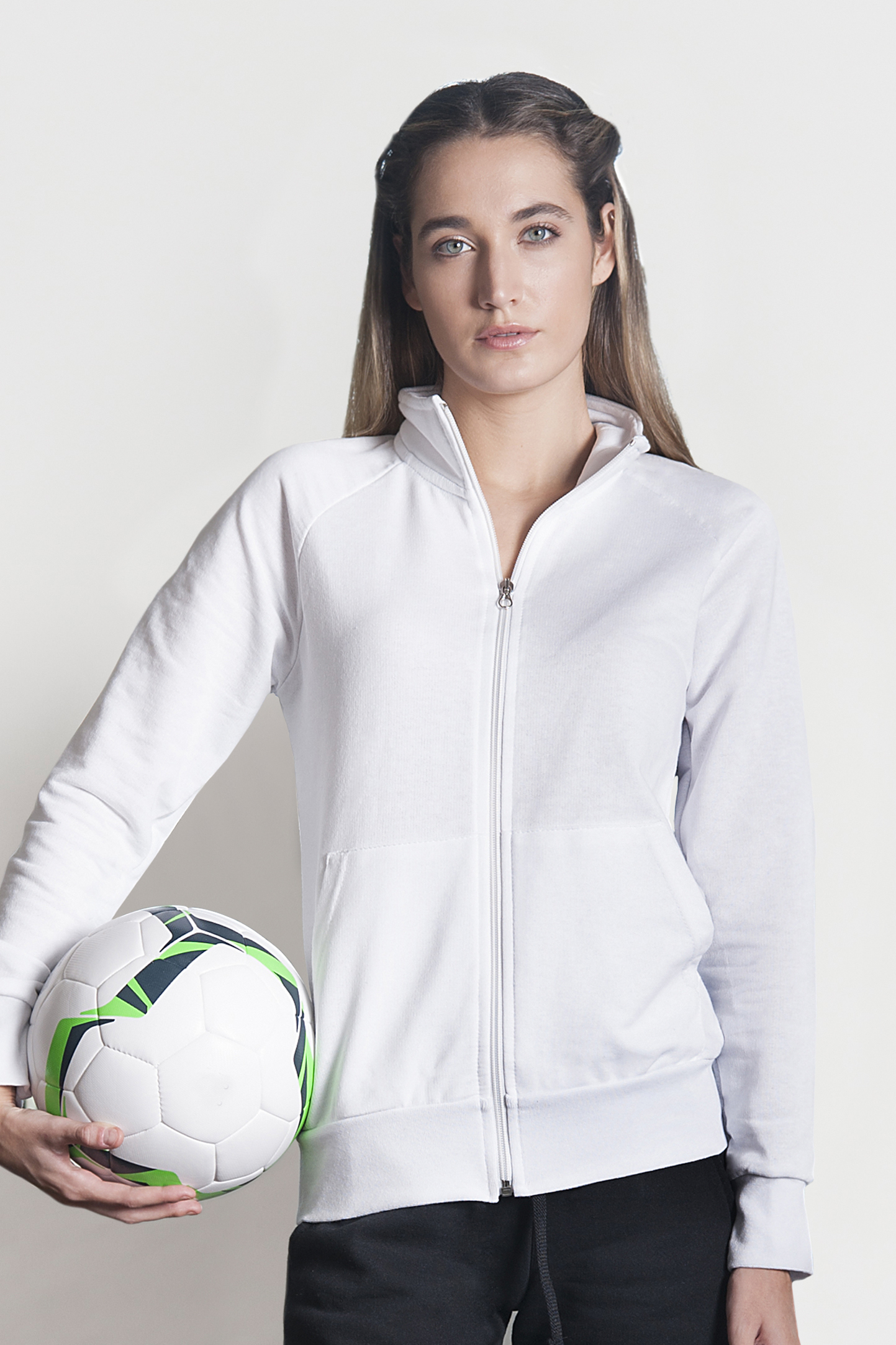 Jacket Donna Felpa F/Terry 70/30% Cot/Pol 240 gr Nero S