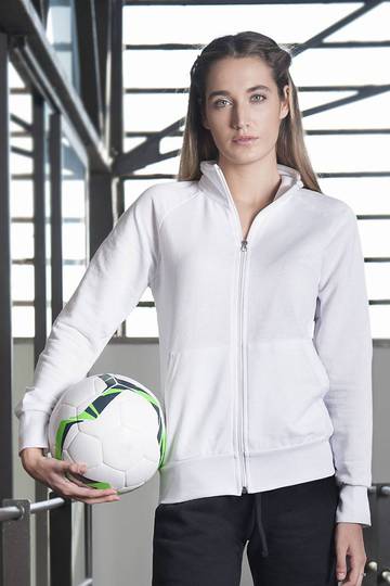 Jacket donna in felpa french terry zip lunga