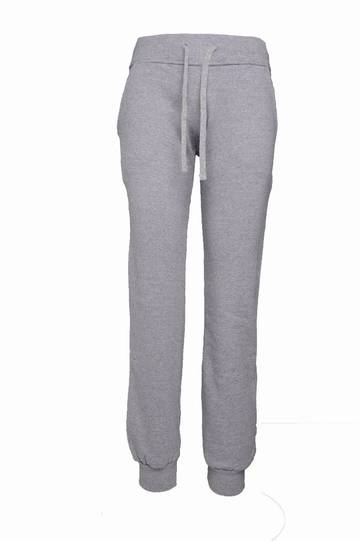 Pantalone donna in felpa french terry  - 75 - Cenere