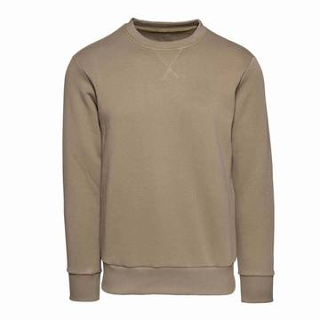 Felpa french terry girocollo unisex - TB - Tabacco