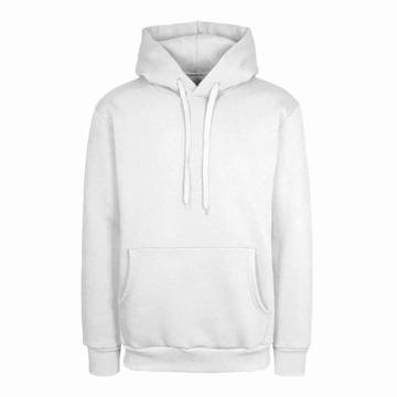 Felpa french terry con cappuccio unisex - 98 - Bianco Panna