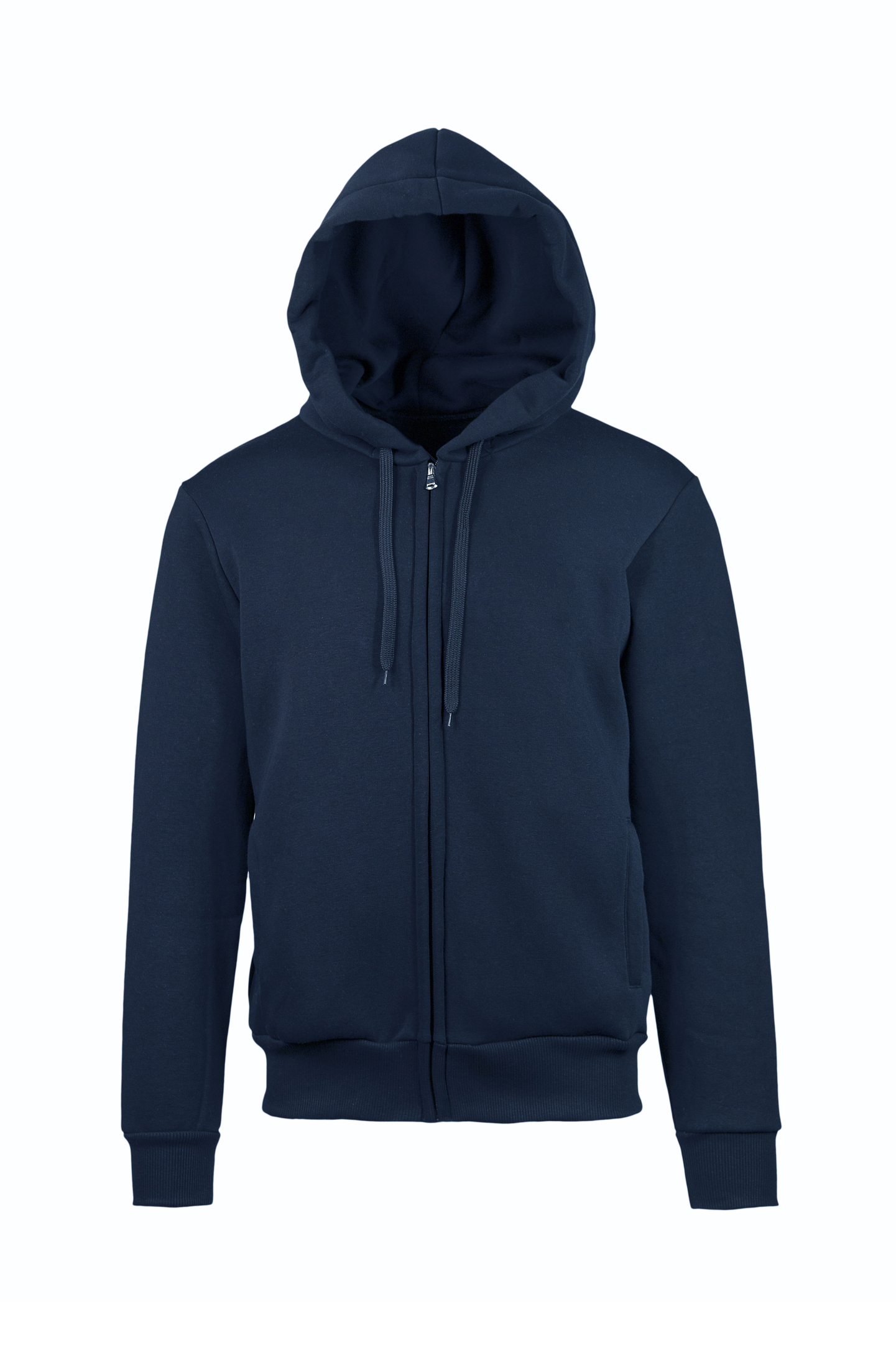 Felpa Soft Capp/Zip 75/25% Cot/Pol 320 gr/m2 Nero XS - NY - Blu Navy XS 3/4 anni