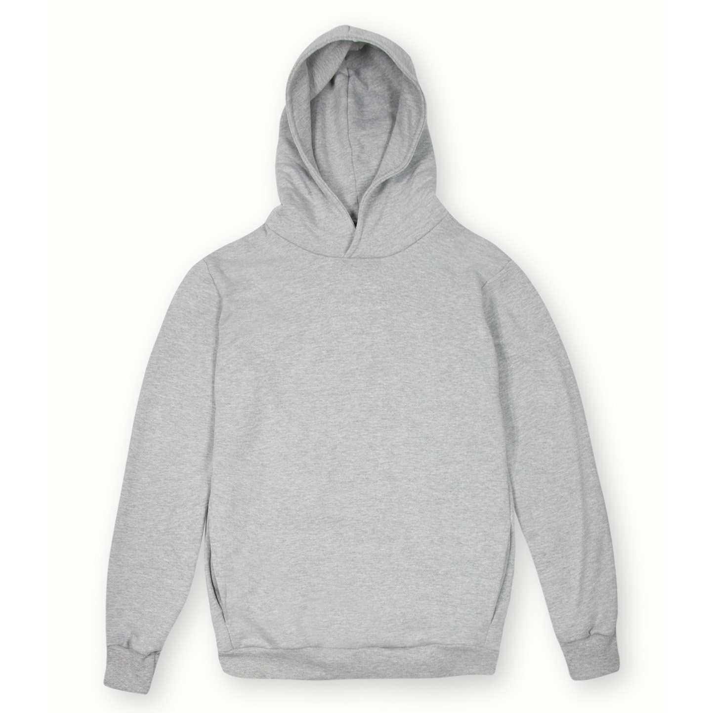 Felpa Soft F/T Capp. Urban Unisex 100% Cot 320 gr. Nero XS - MC - Melange Chiaro S
