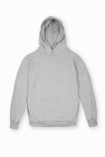 Sya felpa French Terry con cappuccio Urban fit unisex - MC - Melange Chiaro