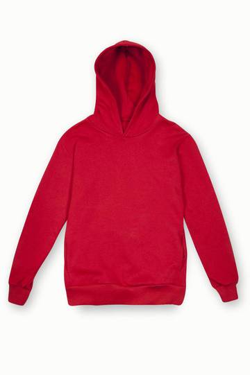Sya felpa French Terry con cappuccio Urban fit unisex - RO - Rosso