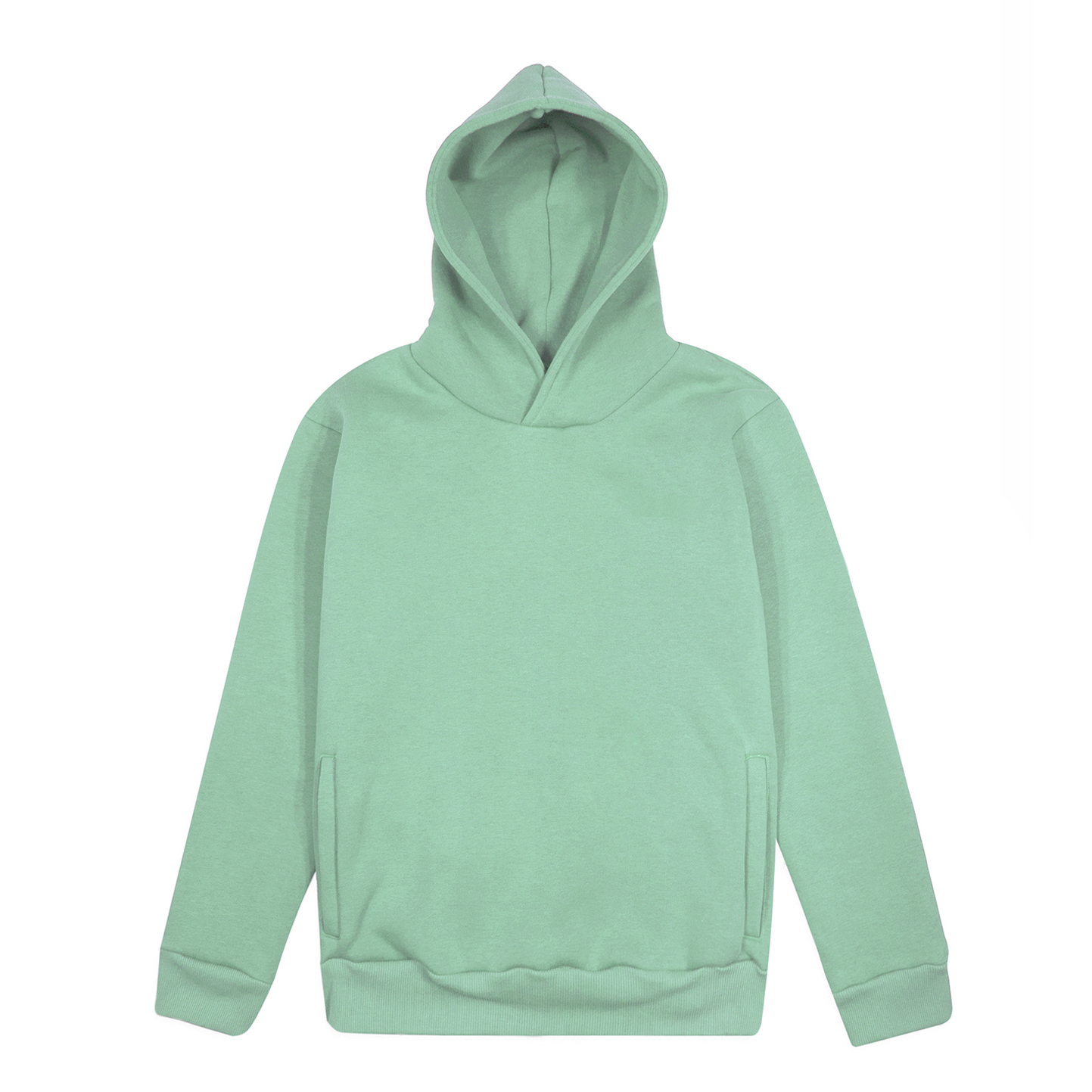 Felpa Soft F/T Capp. Urban Unisex 100% Cot 320 gr. Nero XS - SV - Salvia XS