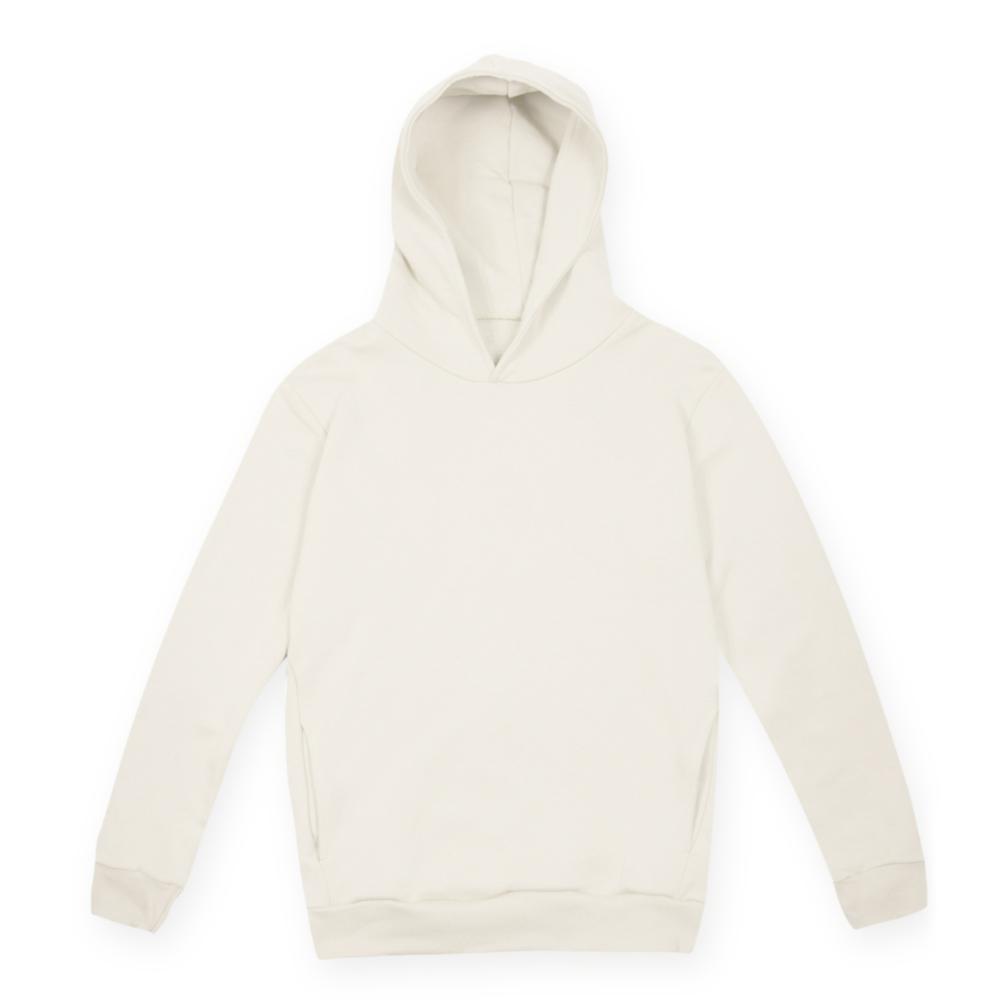 Felpa Soft F/T Capp. Urban Unisex 100% Cot 320 gr. Nero XS - 98 - Bianco Panna S