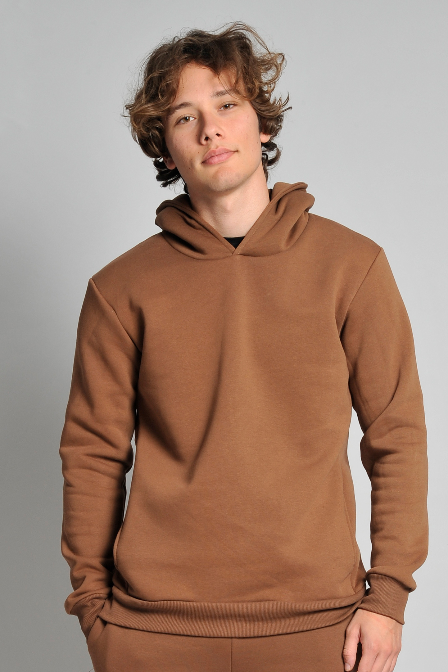 Felpa Soft F/T Capp. Urban Unisex 100% Cot 320 gr. Nero XS