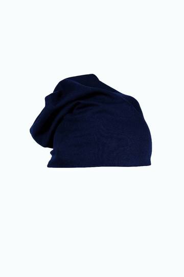 Unisex beanie cap Grigio Melange - NY - Blu Navy