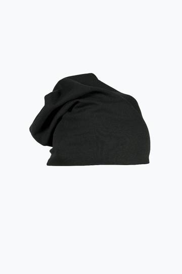 Unisex beanie cap Grigio Melange - 12 - Nero