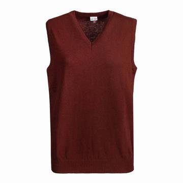 Pullover unisex gilet collo V - 078 - Bordeaux