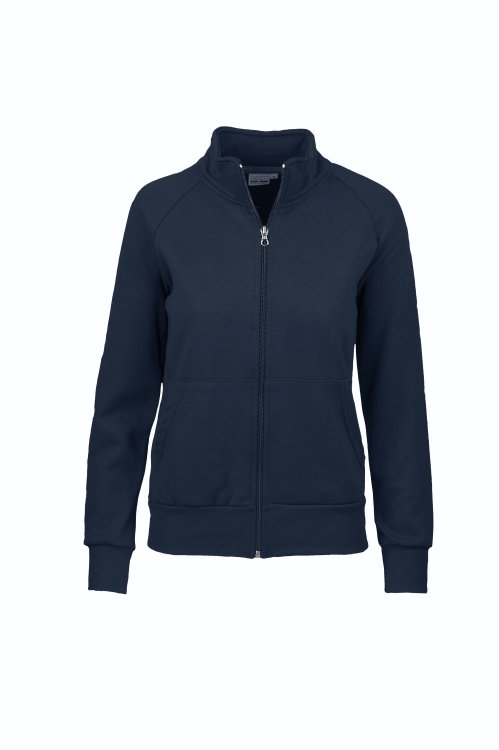 Felpa donna con zip lunga - 18 - Blu
