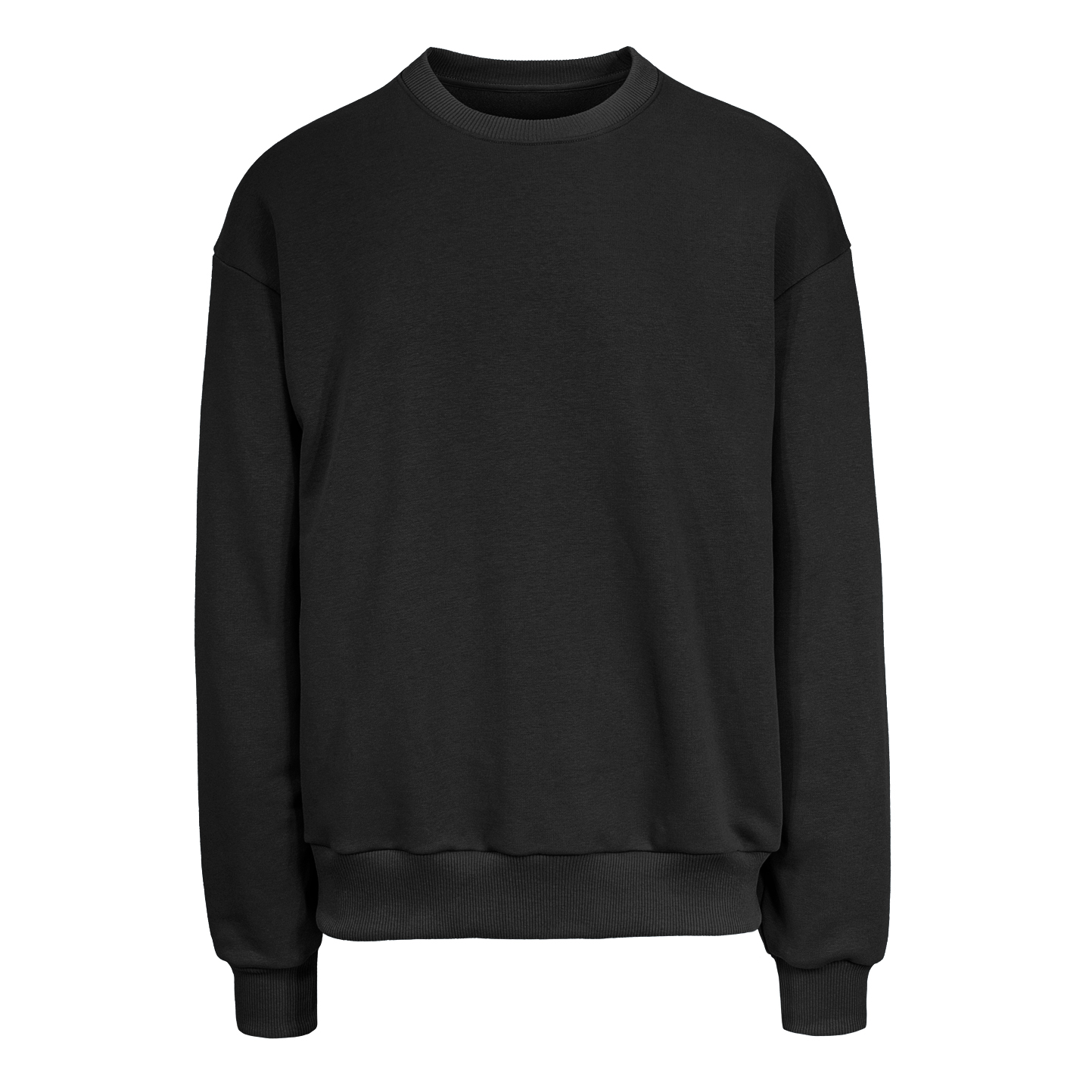 Felpa 365 oversize unisex girocollo - 12 - Nero