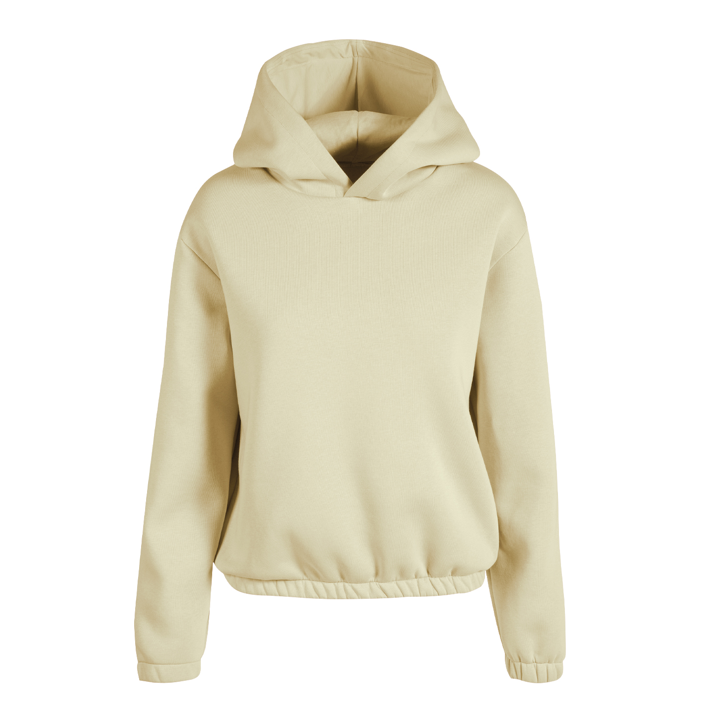 Felpa soft boxy donna con cappuccio - 38 - Crema
