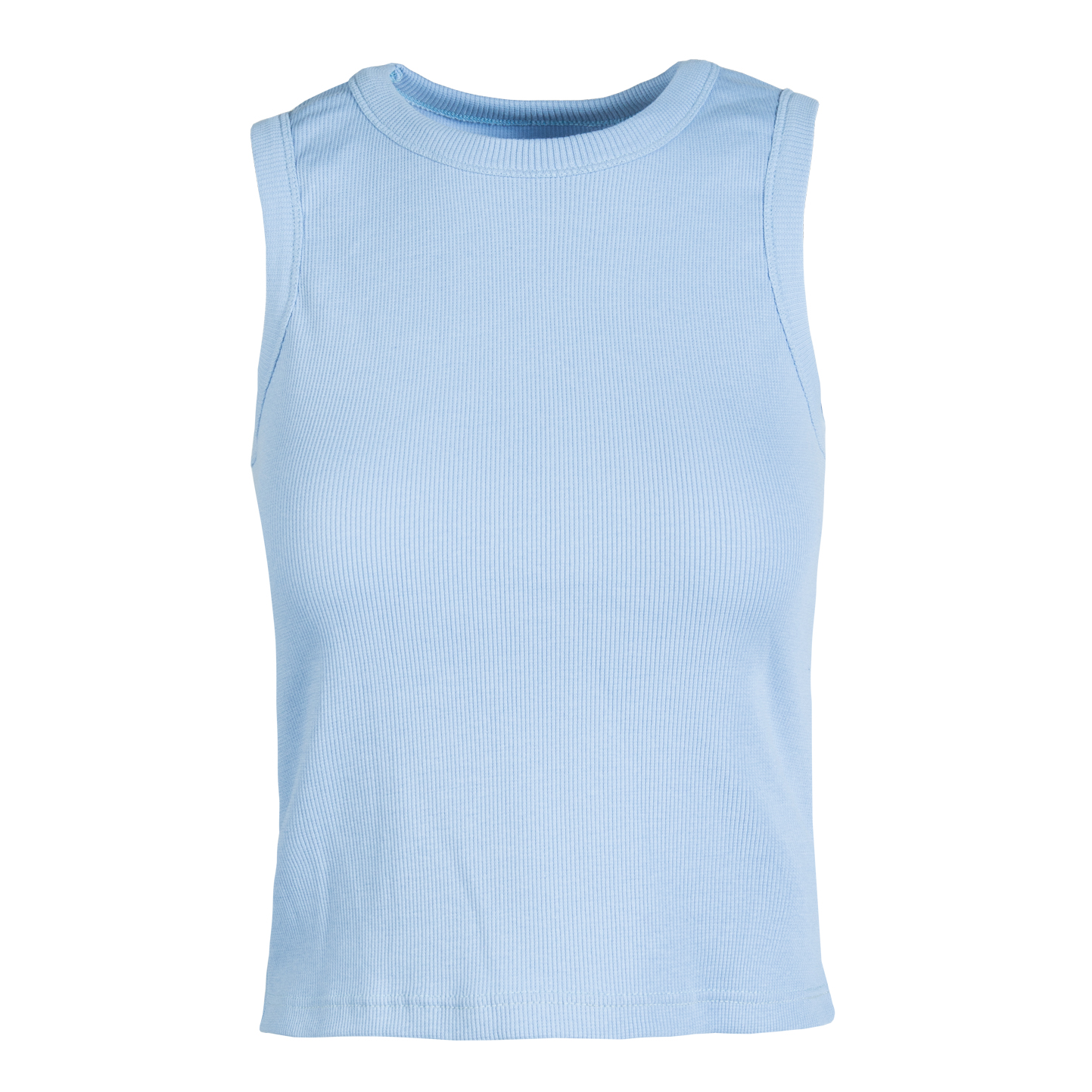 Canottiera donna in costina stretch - 31 - Celeste