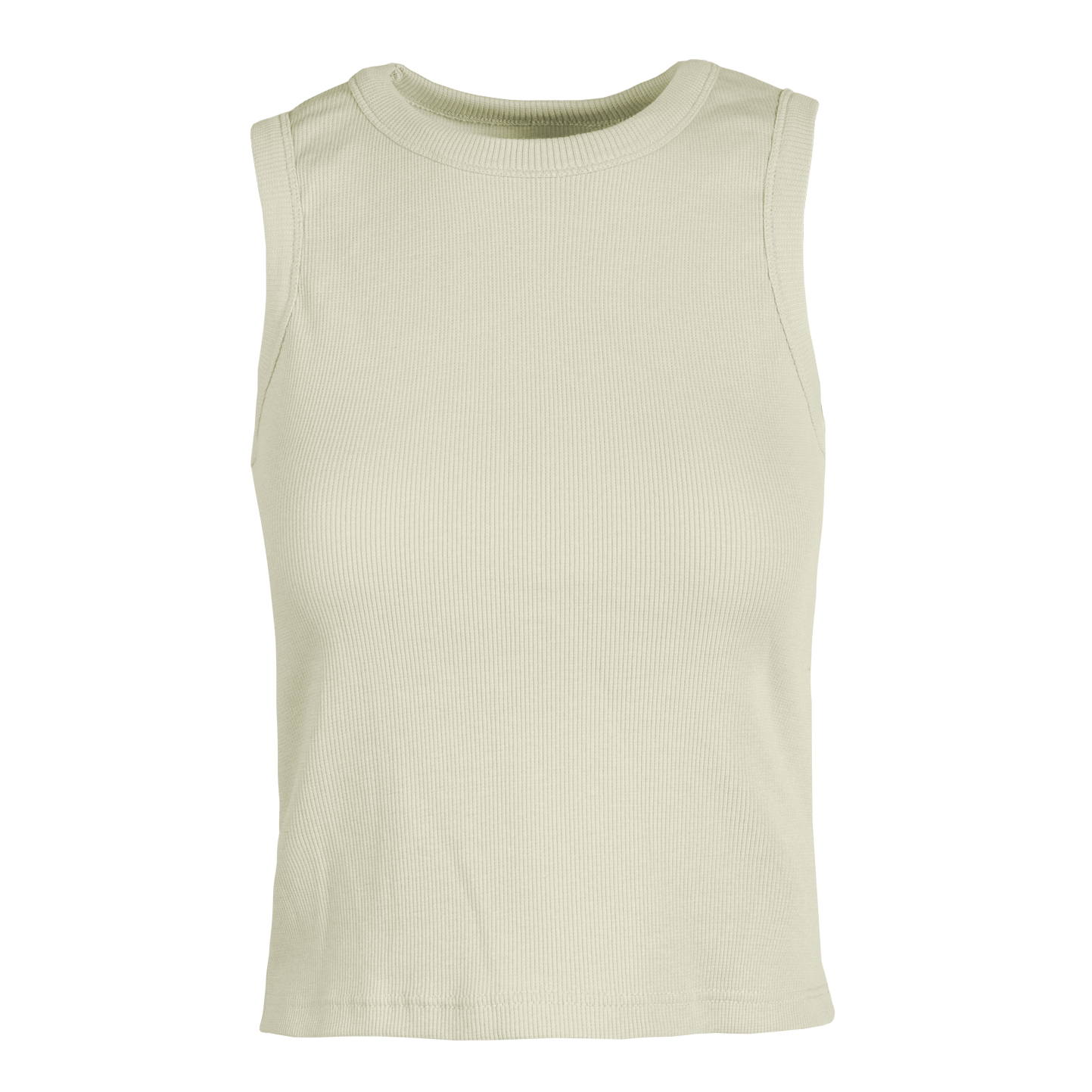 Canottiera donna in costina stretch - 38 - Crema
