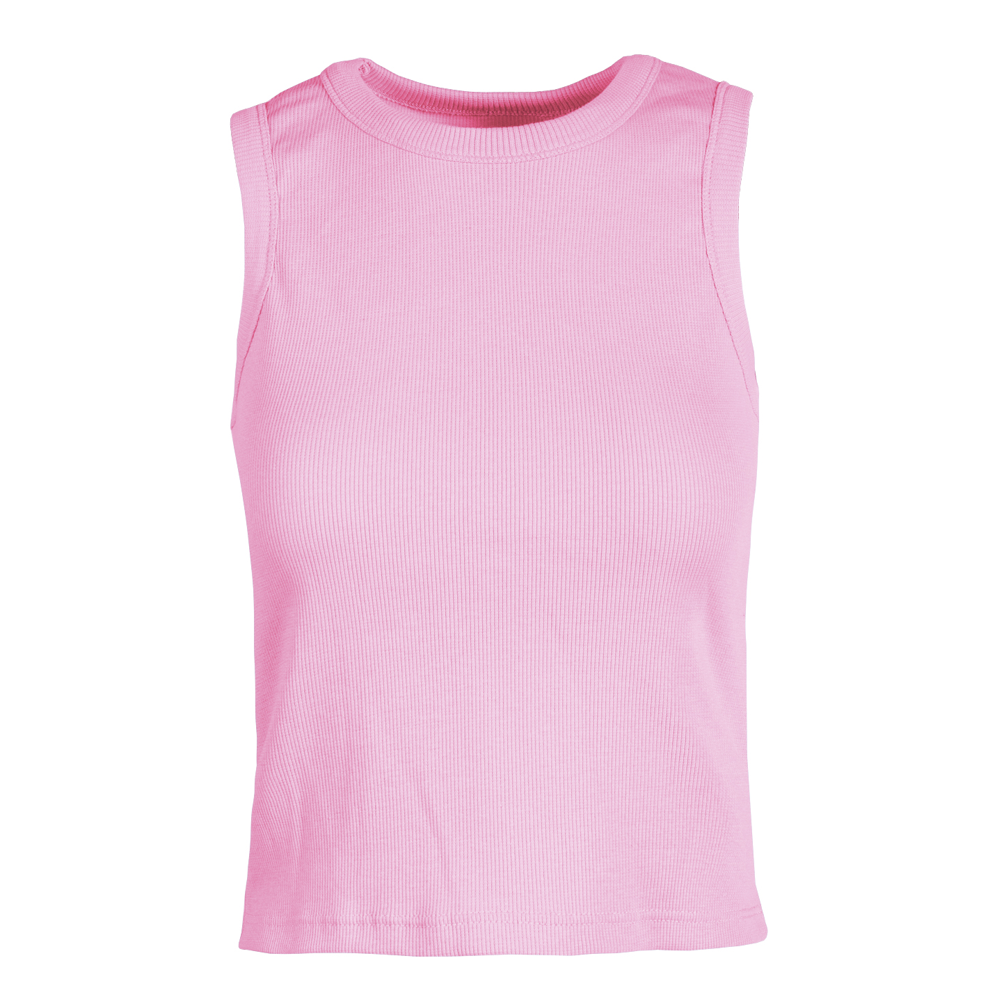 Canottiera donna in costina stretch - RL - Rosa Bubble