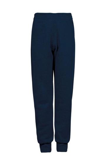 Stile bambino pantalone in felpa fondo con costina - 18 - Blu
