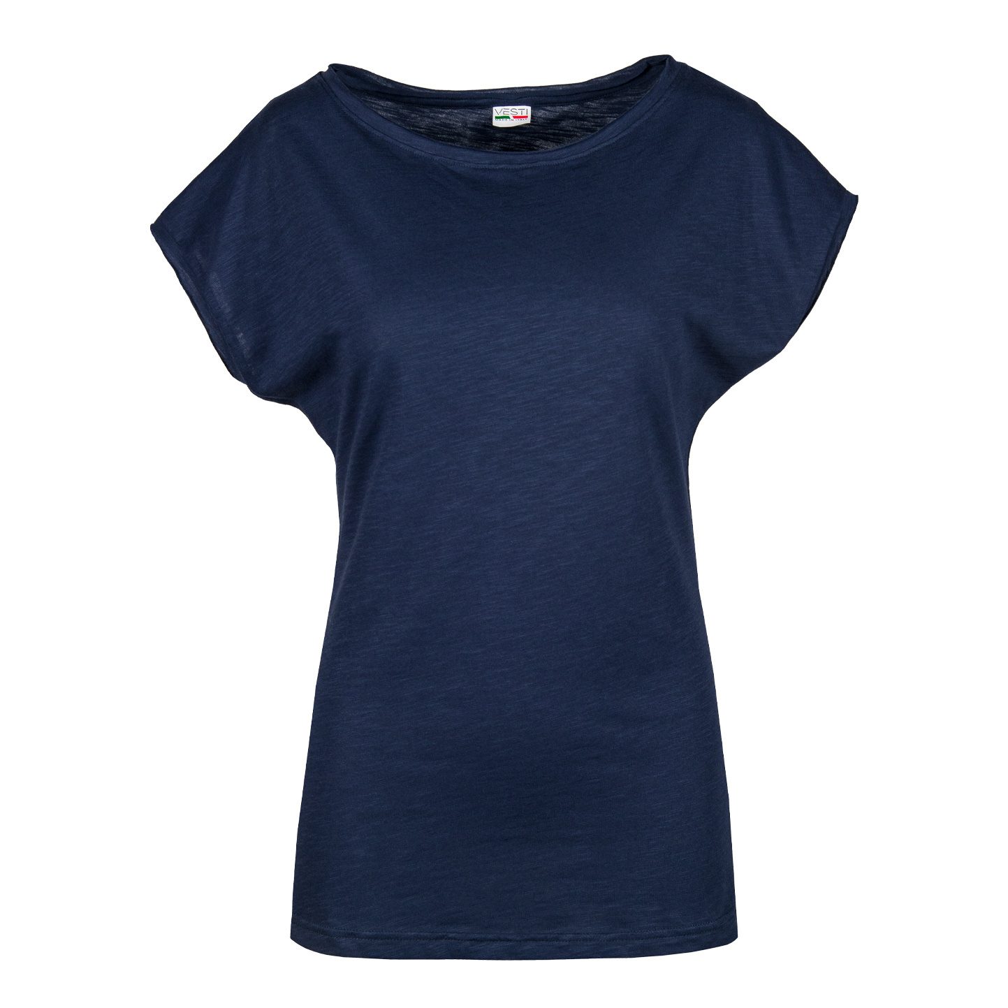 Maglia Donna Fiammata M/C T/V 100% Cot. 145 gr/m2 Antracite XS - NY - Blu Navy XS 3/4 anni