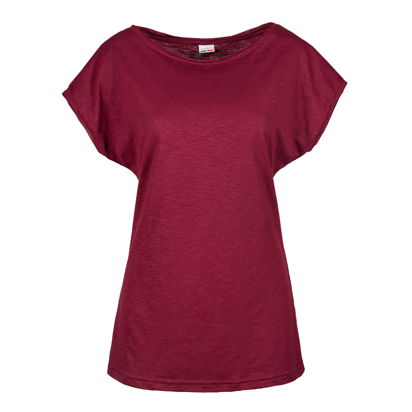 Maglia Donna Fiammata M/C T/V 100% Cot. 145 gr/m2 Antracite XS - BX - Bordeaux S