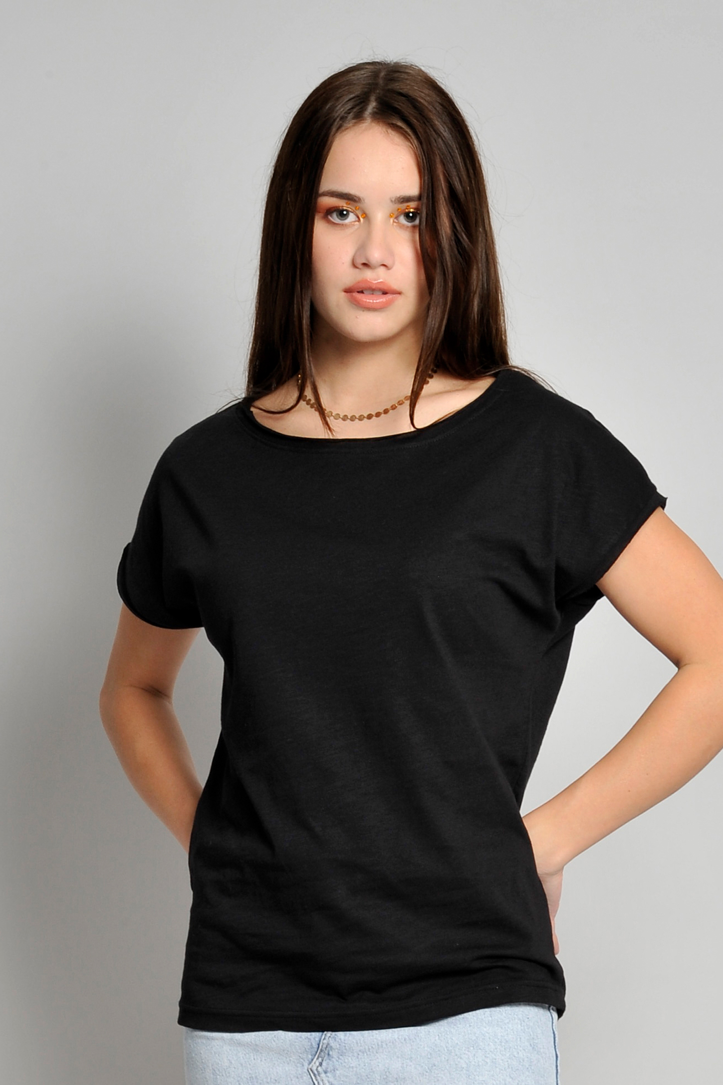 Maglia Donna Fiammata M/C T/V 100% Cot. 145 gr/m2 Antracite XS