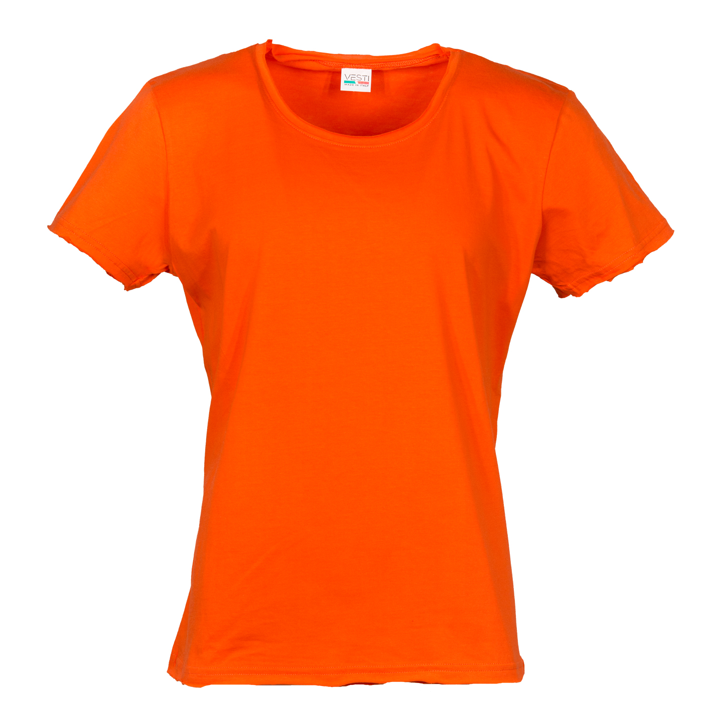 Maglia C/T M/C T/V 100% Cot. 140 gr/m2 Grigio Melange S - OG - Arancio XS