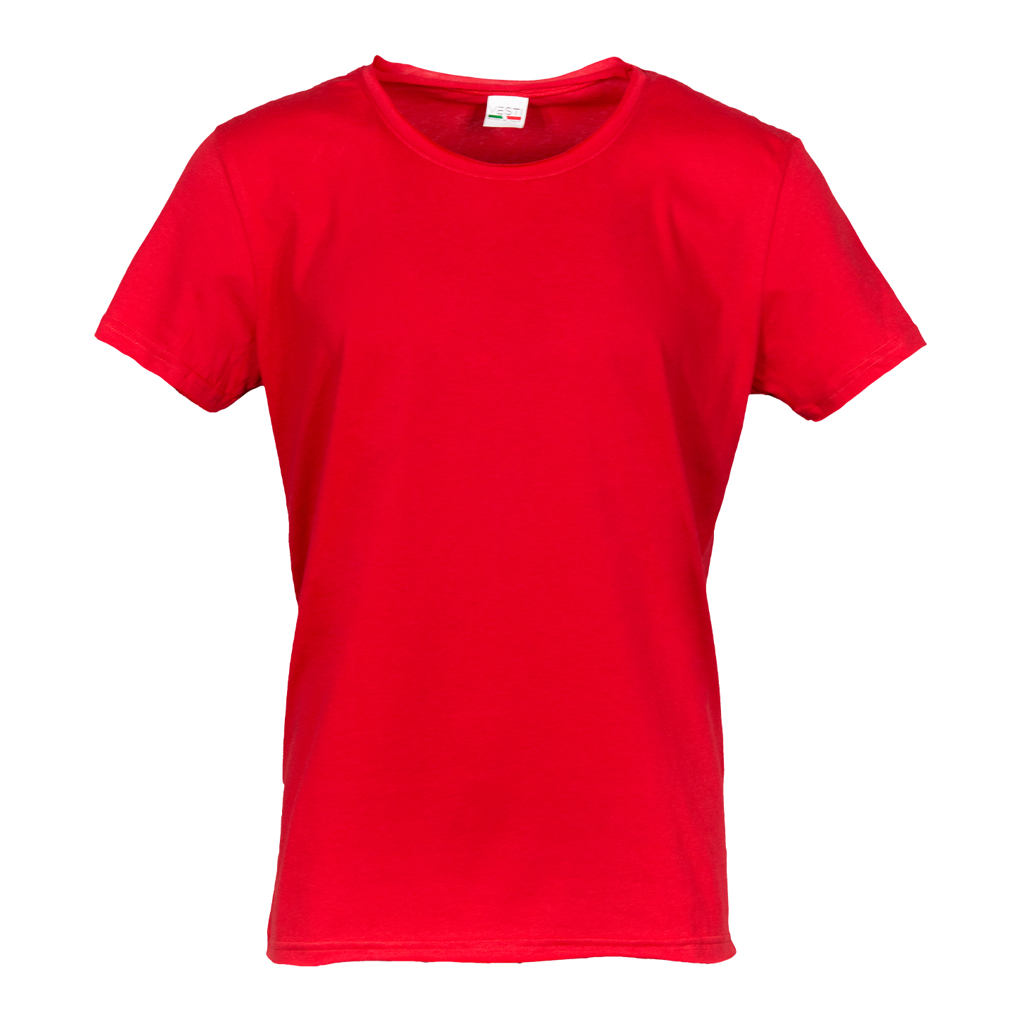 Maglia C/T M/C T/V 100% Cot. 140 gr/m2 Grigio Melange S - RO - Rosso XS