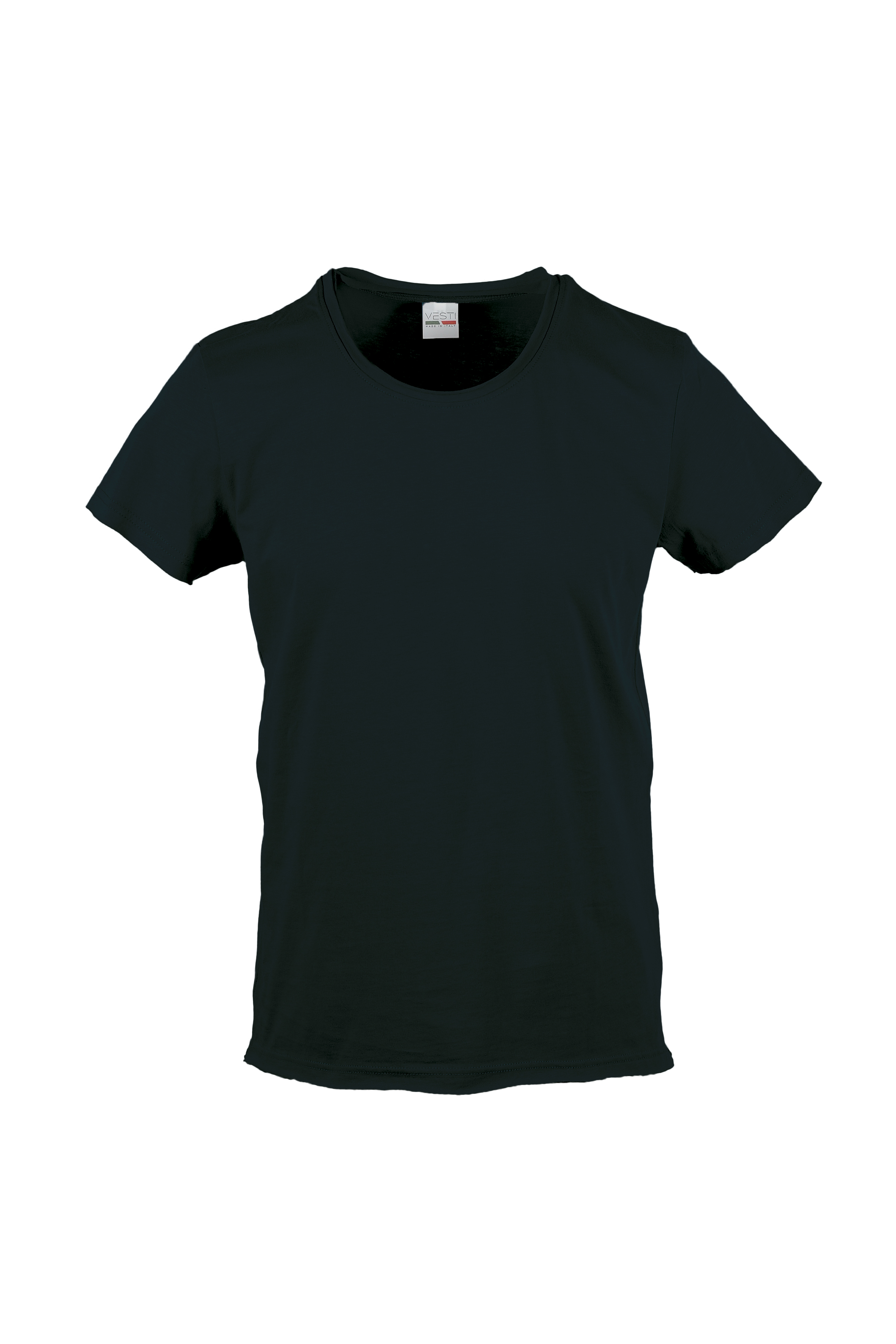 Maglia C/T M/C T/V 100% Cot. 140 gr/m2 Grigio Melange S - 12 - Nero