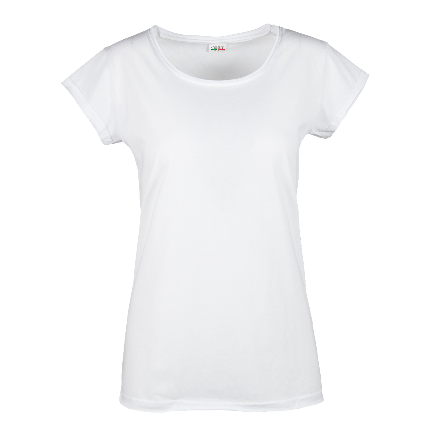Maglia Donna C/T M/C T/V 100% Cot. 140 gr/m2 Grigio Melange S - 99 - Bianco XS