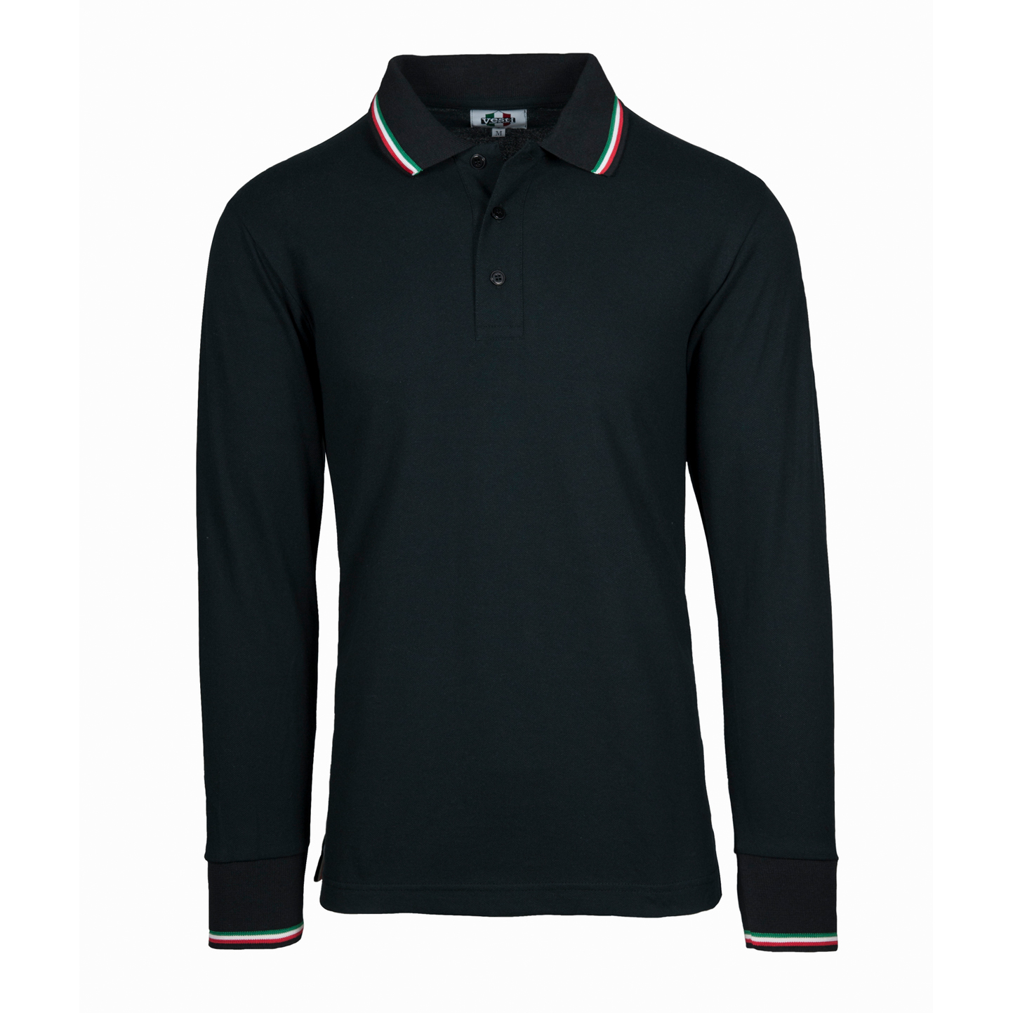Polo Piquè M/L 50/50% Cot/Cot.Ric. 180 gr/m2 Nero ECO XS - 12E - Nero ECO XS