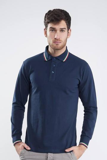 Italy polo piquè manica lunga