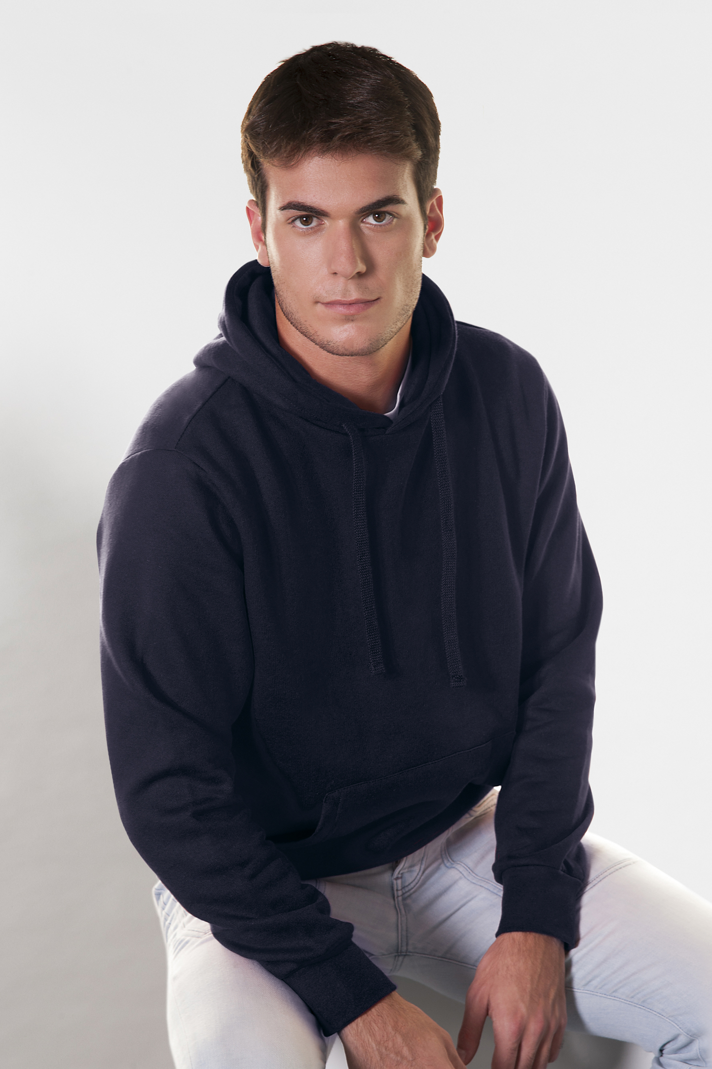 Felpa Unisex Cappuccio 70/30% Cot/Pol 280 gr/m2 Nero XS