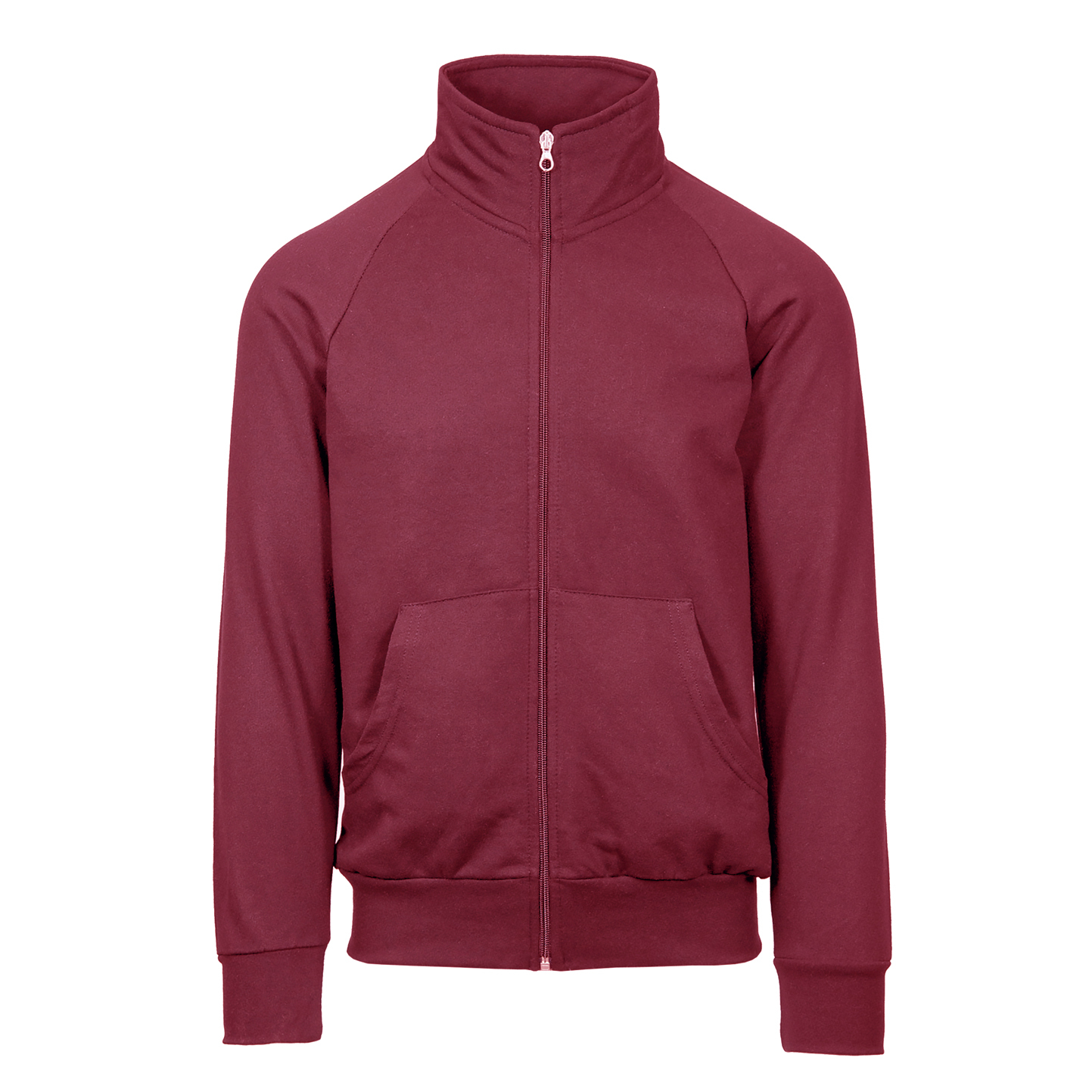 Felpa Jacket Zip Lunga 70/30% Cot/Pol 280 gr/m2 Nero XS - 48 - Bordeaux Sport XXS 1/2 anni