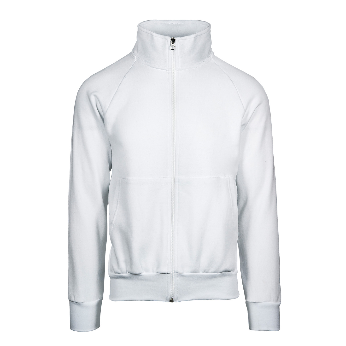 Felpa Jacket Zip Lunga 70/30% Cot/Pol 280 gr/m2 Nero XS - 99 - Bianco XS