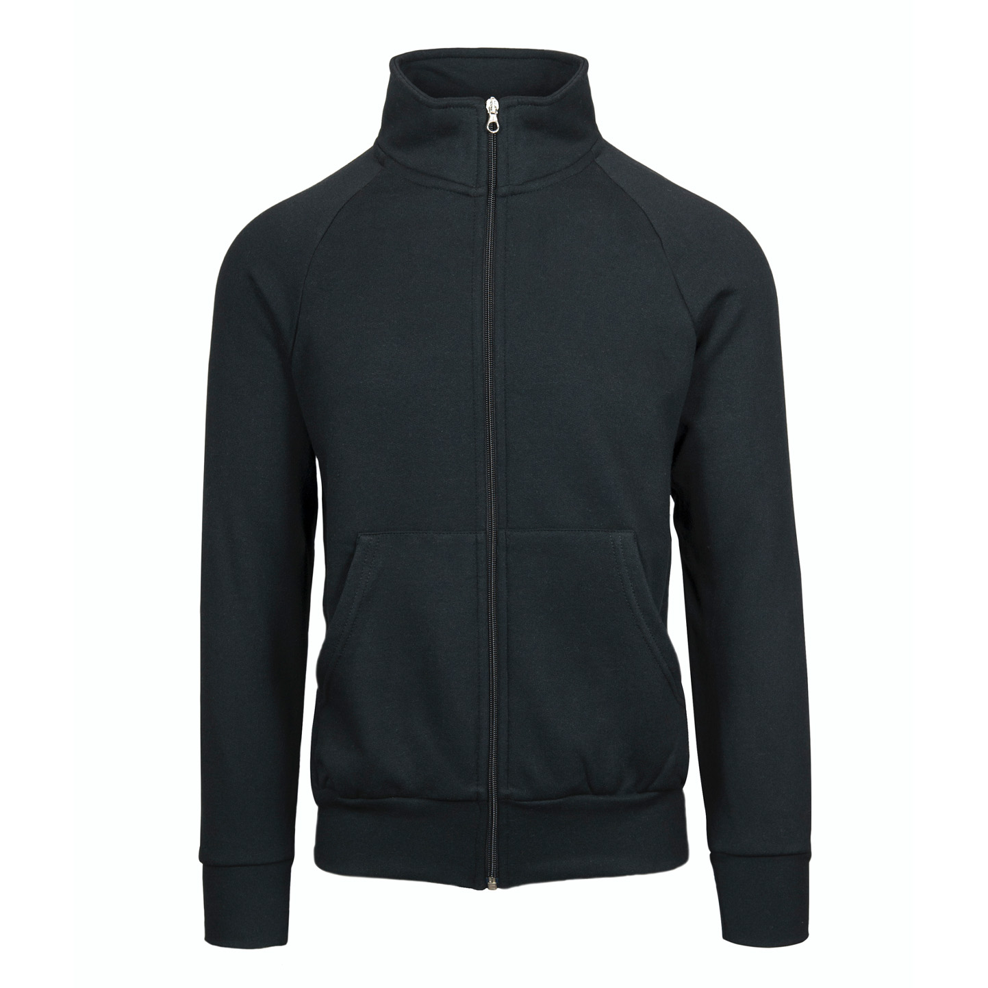 Felpa Jacket Zip Lunga 70/30% Cot/Pol 280 gr/m2 Nero XS - 12 - Nero