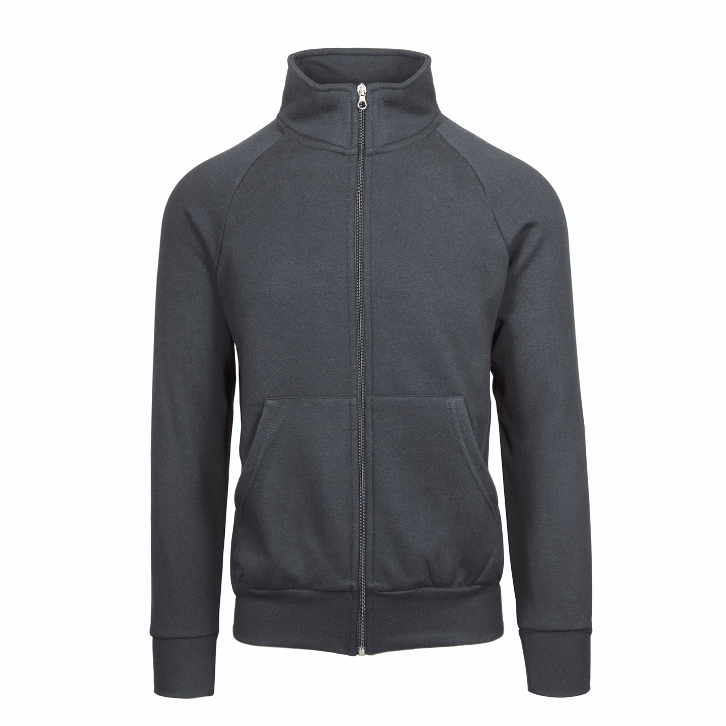Felpa Jacket Zip Lunga 70/30% Cot/Pol 280 gr/m2 Nero XS - 22 - Piombo XS