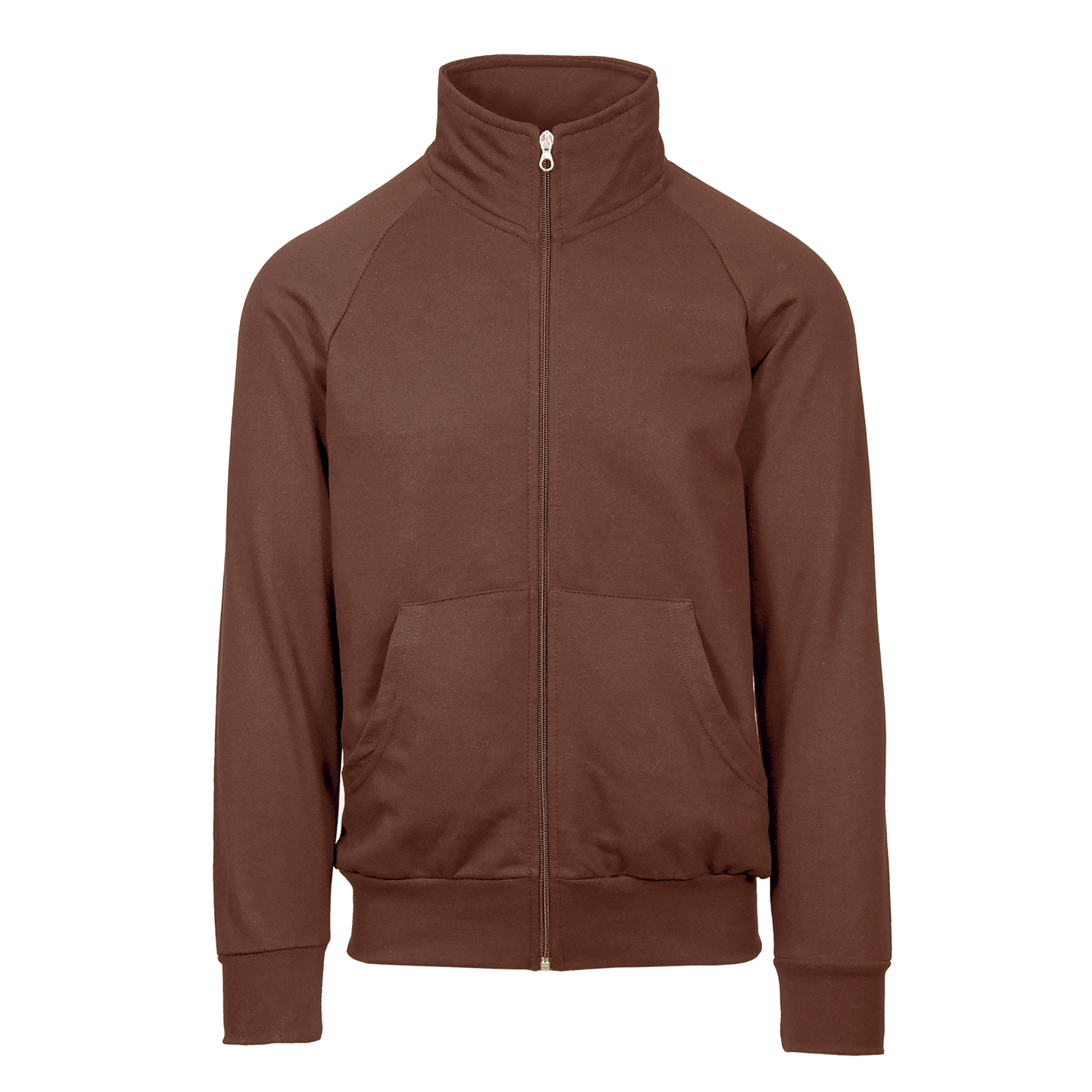 Felpa Jacket Zip Lunga 70/30% Cot/Pol 280 gr/m2 Nero XS - 50 - Marrone XS