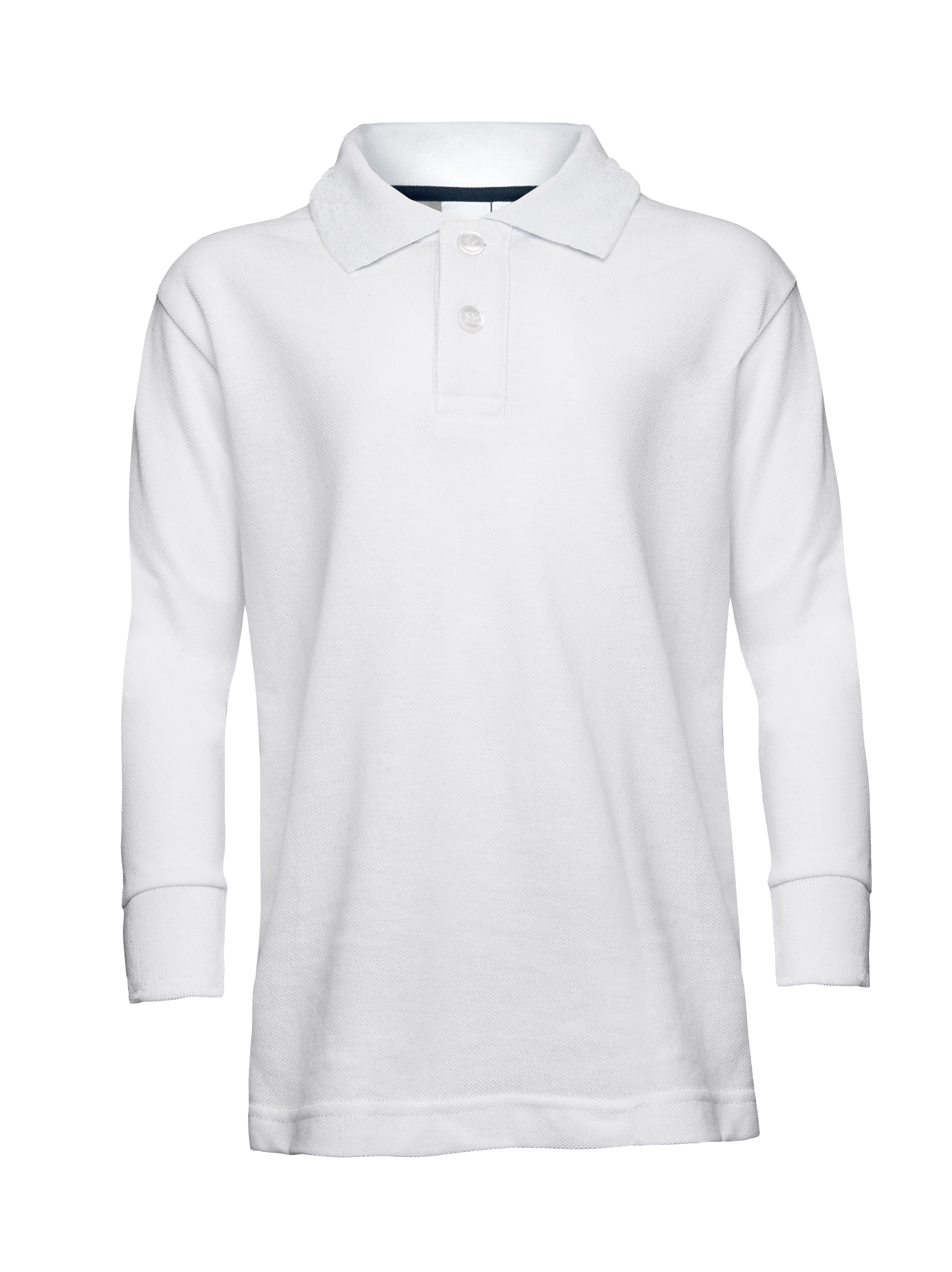 Polo Trim Piquè Bambino M/L 100% Cot 180 gr/m2 Blu XS - Bianco XS